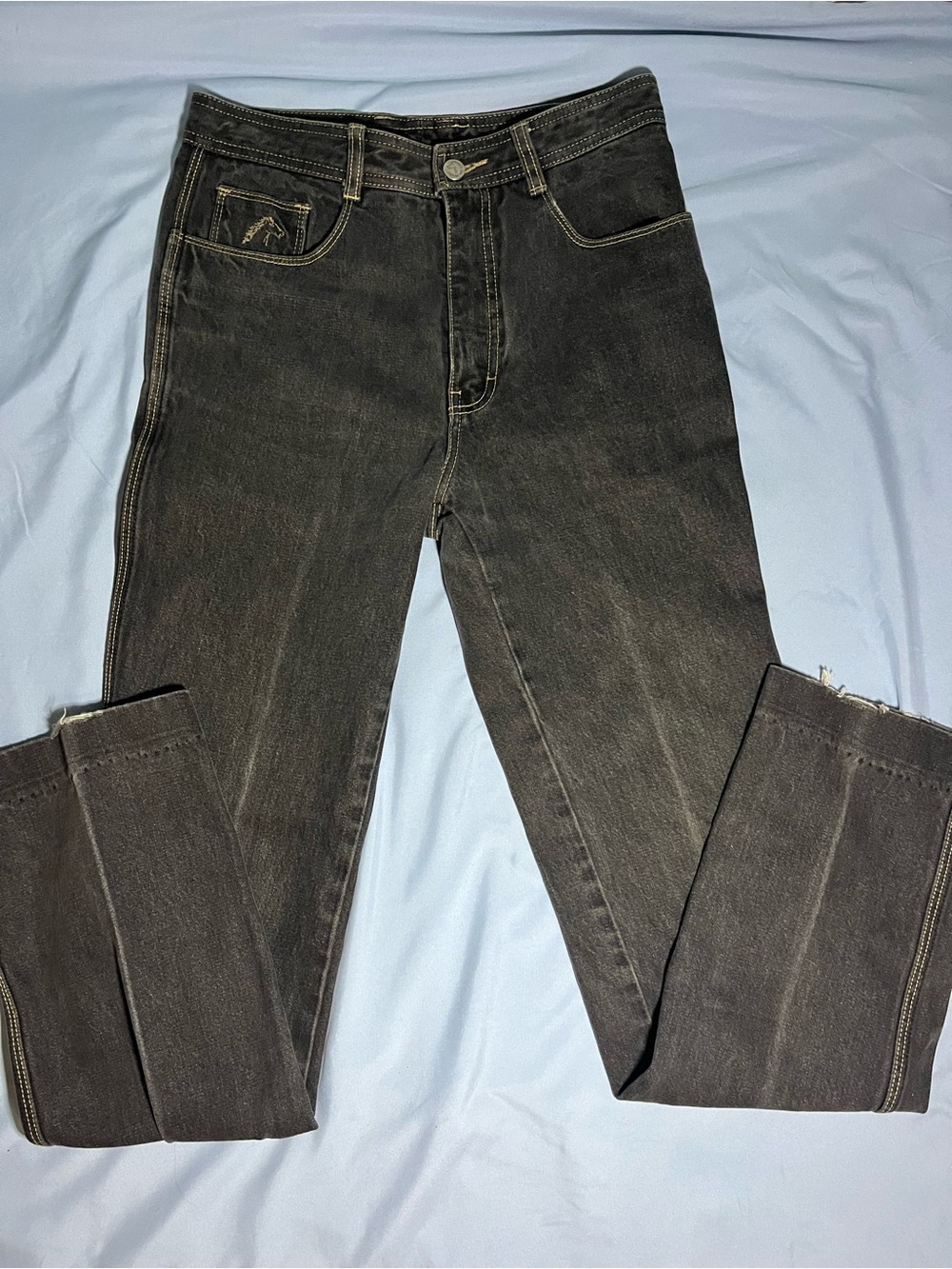 Vintage Jordache Faded Black High-Waisted Denim Jeans